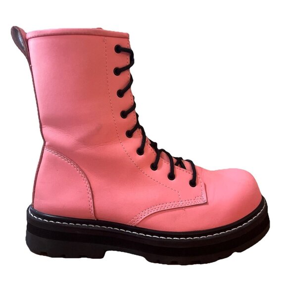 Avenger N7528 Women's Work Boots Fortune Pink Size 10 Oil Resistant Grunge - Picture 1 of 12